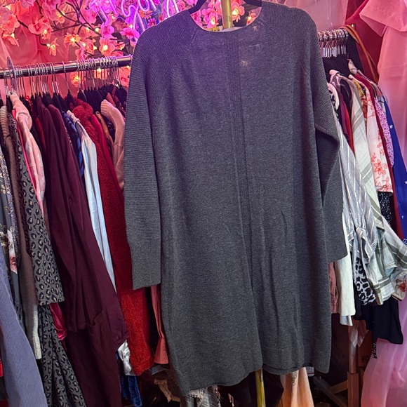 Athleta Charcoal Knit Top Wool/Cashmere blend - Picture 3 of 5